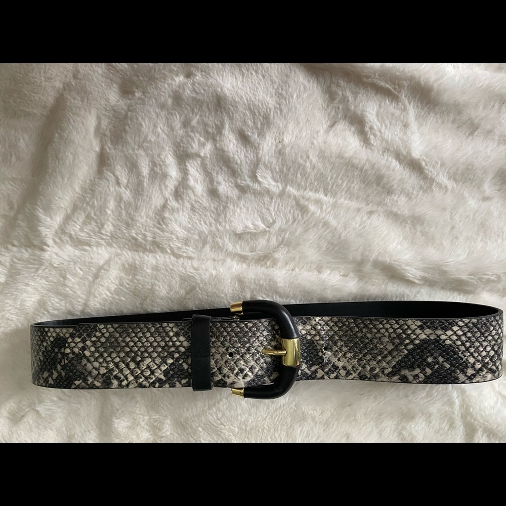 Snakeskin belt